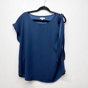 Maette Shoulder Slit Womens Top XL Elegant Polished Workwear Office Feminine